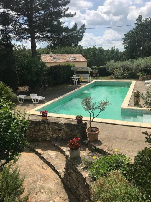 Gite Avec Piscine Au Coeur De La Vallee De La Ceze Saint-Laurent-de-Carnols Luaran gambar